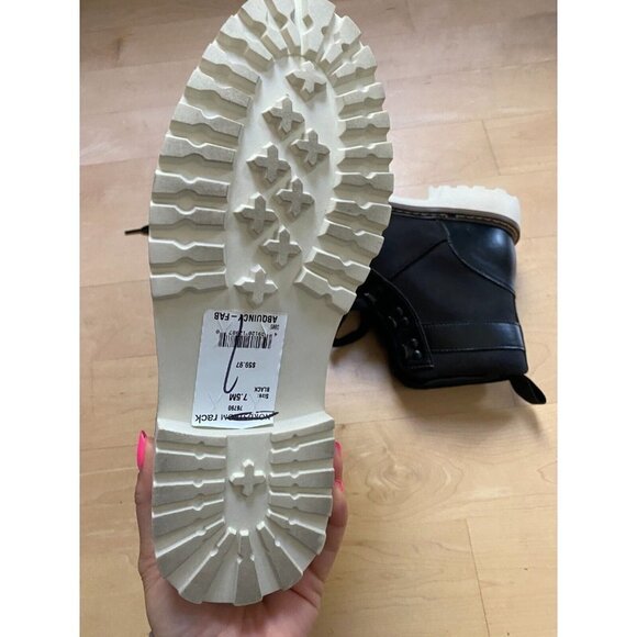 Abound BNWT "Quincy" black lace up boot sz 7.5 NEW - Picture 4 of 8